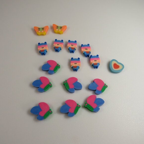 Easter Egg Filler: Small Erasers (24 items) Spring mix Butterflies, Child - Picture 2 of 5